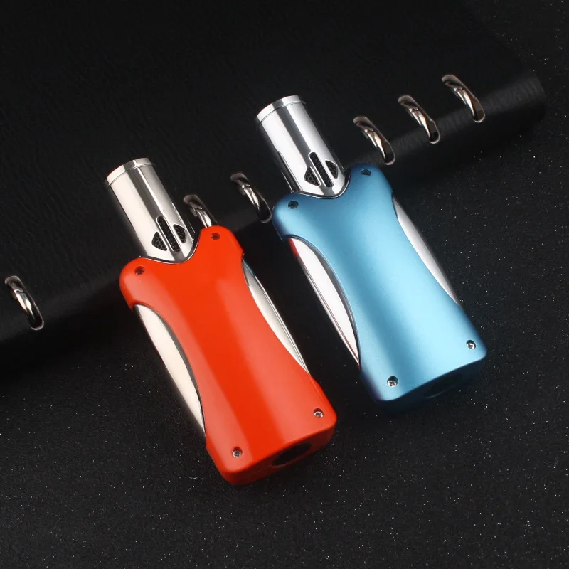 

Jobon 4 Nozzle Airbrush Jet Butane Lighter Triple Torch Turbo Windproof Cigar Lighter Metal Gas Kitchen Grill Men's Gadget