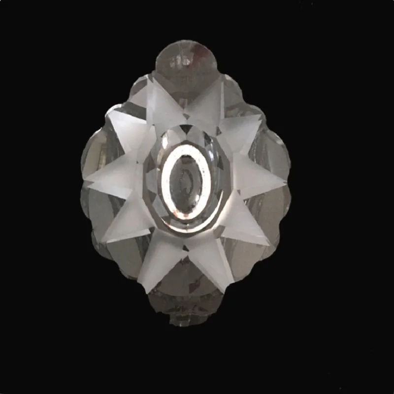 

76mm Clear Art Glass Drops Chandelier Parts Pendant Light Lamp Hanging Prisms DIY Accessories Crystal Pendant Xmas Decor
