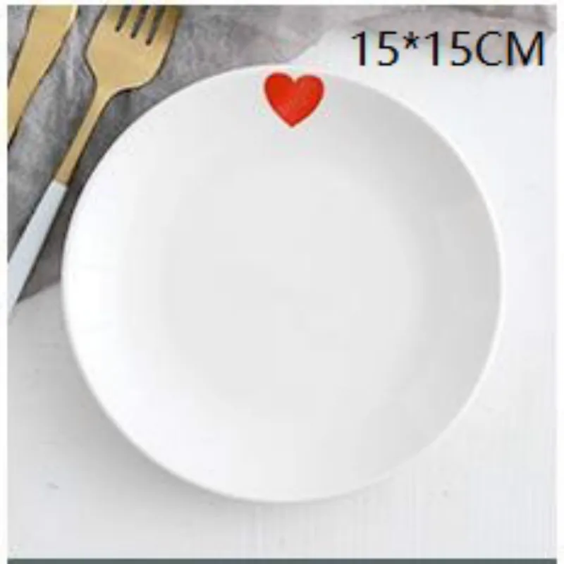 Ceramic Cactus Dessert Plate Nordic Round Flamingo Western Steak Dish Heat-resistant Salad Food Tray Household Kitchen Tableware | Дом и сад