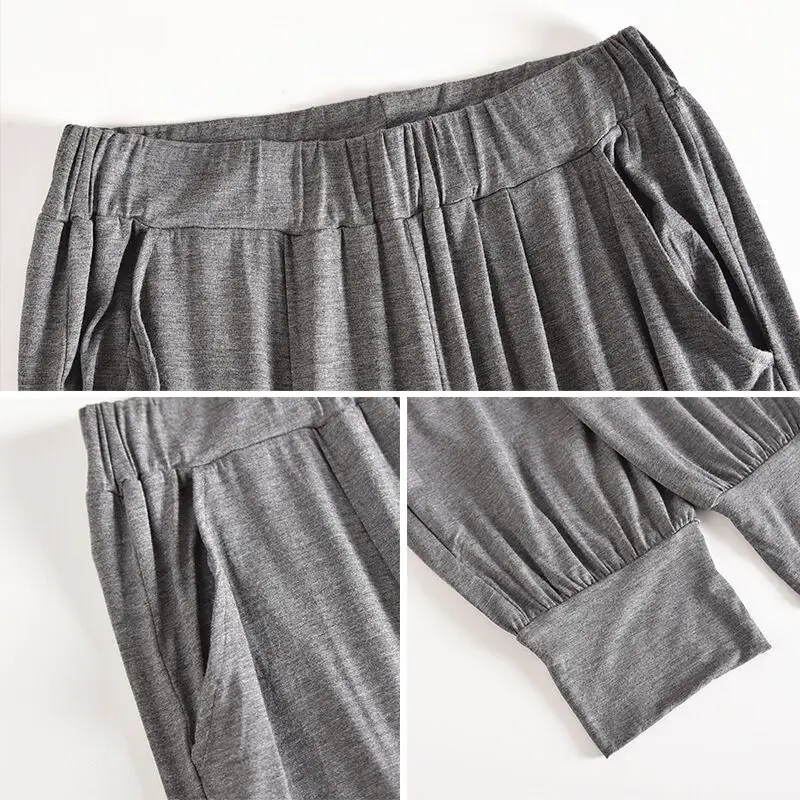 Женские Модальные домашние брюки пижама для женщин на весну и лето 2020 ночная