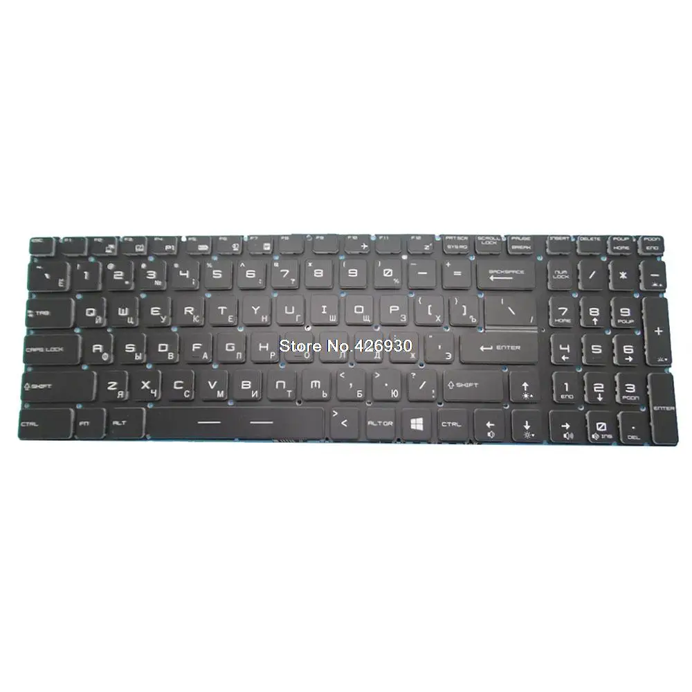 Laptop Replacement Keyboard For Multicom For Arya MS-16H2 MS-1771 MS-1772 Ultra-thin Russia RU black with backlit new