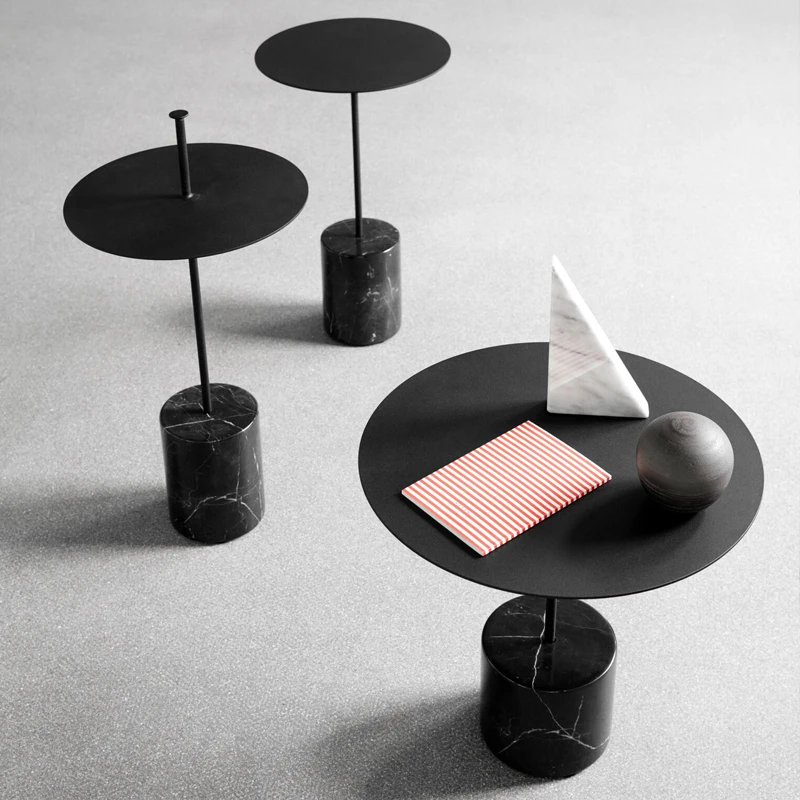 

Скандинавский мраморный боковой столик TT, креативная комбинация, угловой стол для гостиной, круглый современный минималистичный модельный...