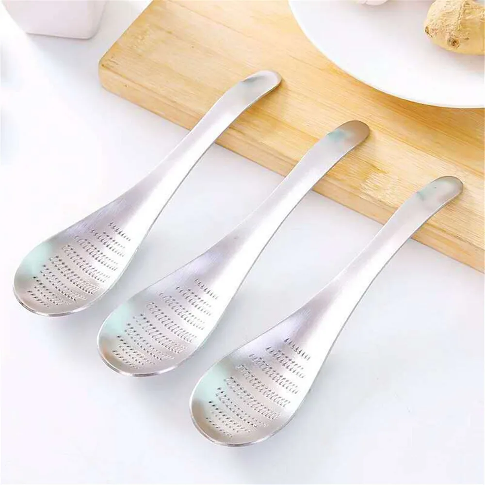 Нержавеющая сталь имбирь шлифовальный 1 шт. ложка и чеснок бытовой строгания