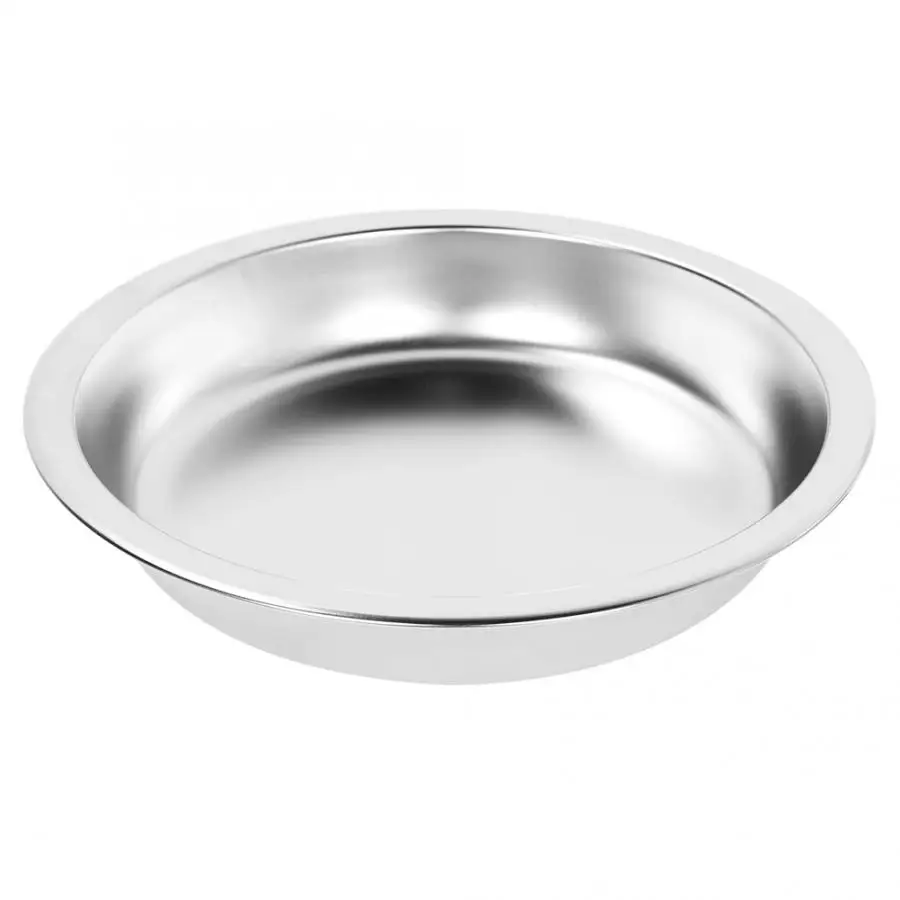 3.5л нержавеющая сталь круглая тарелка для натирания с крышкой спиртовая печь