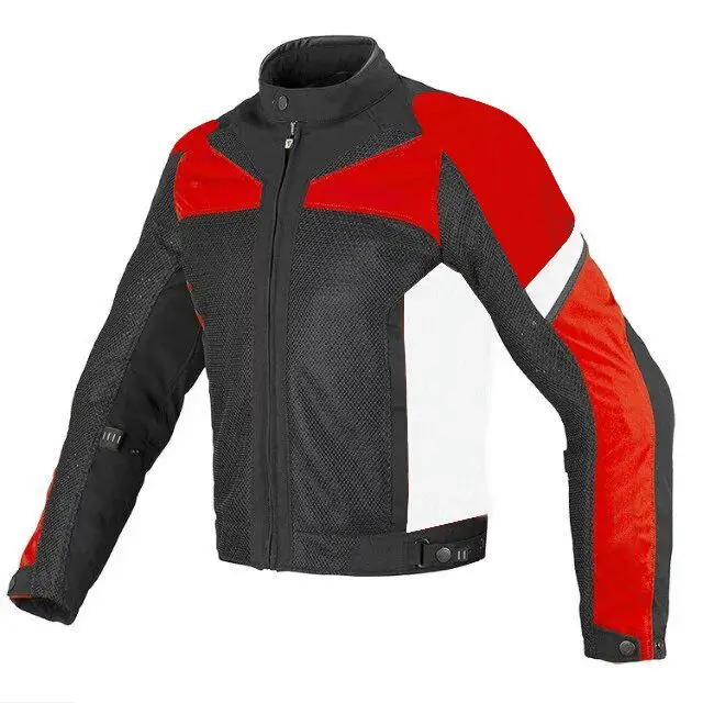 

Dain Summer Mesh Texitle Jackets MX Dirt Bike Offroad Motocross Motorbike Black Red White Jacket With Protector