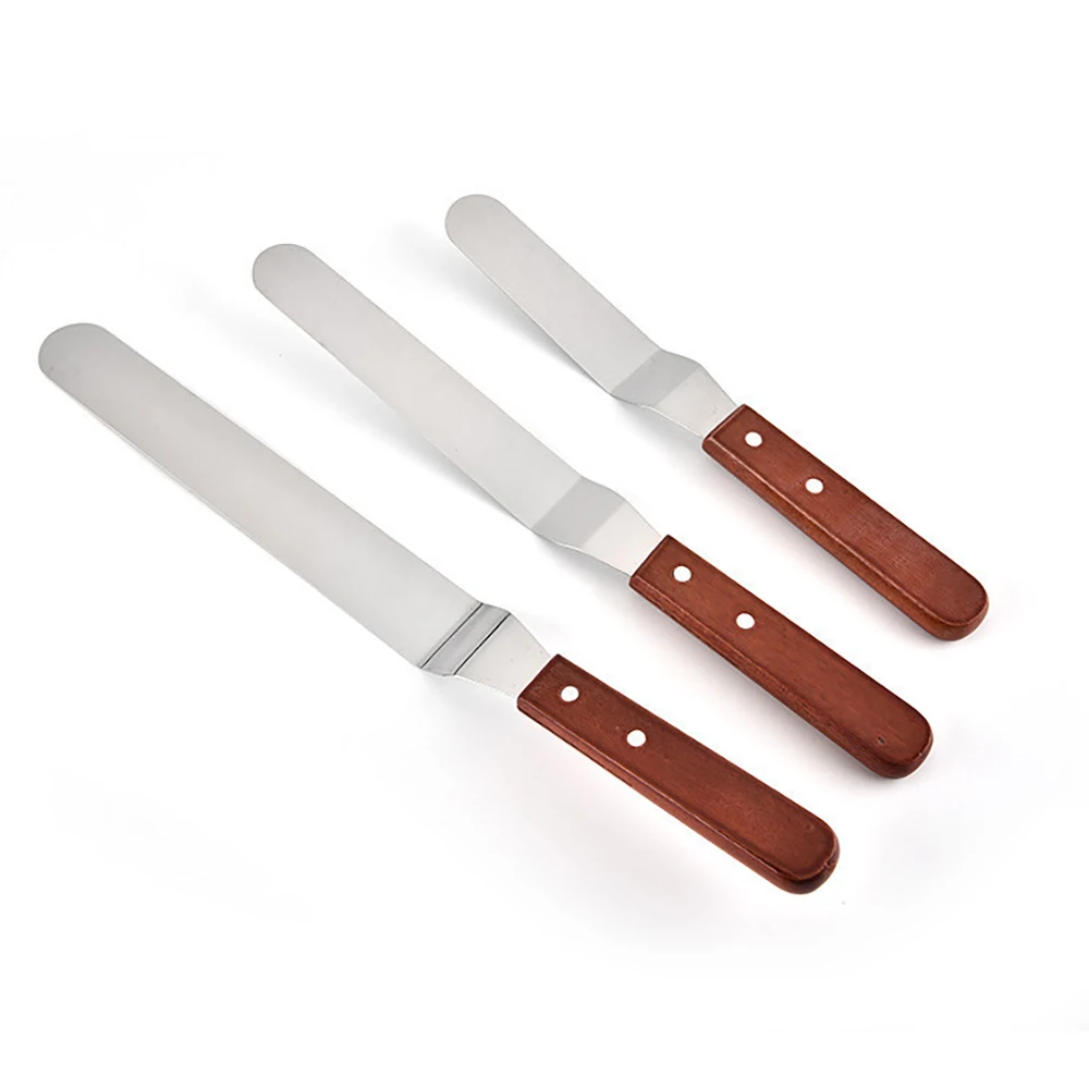 6/8/10 дюймов Нержавеющая сталь лопатка для торта соблазнительный крем масло