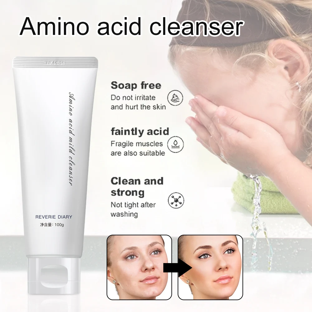 

Cleansing Foam Gentle Soap-free Facial Foam Pore Cleaning Makeup Remover Keep Skin Moisture for All Skins