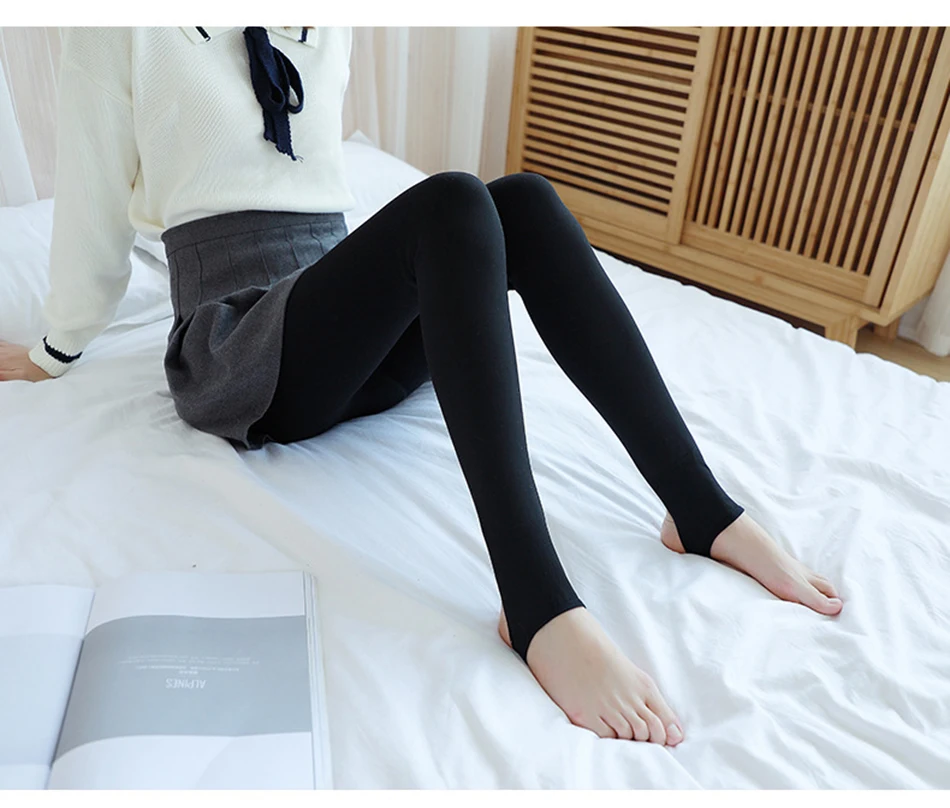 Tataria, Осень-зима, женские леггинсы, сохраняющие тепло, одноцветные Леггинсы для женщин, высокая талия, плотные бархатные леггинсы, супер эластичные