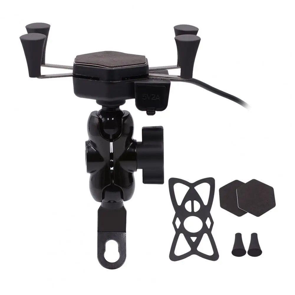 

Universal 360 Degree Rotation Motorcycle Mobile Phone Bracket with USB Charger