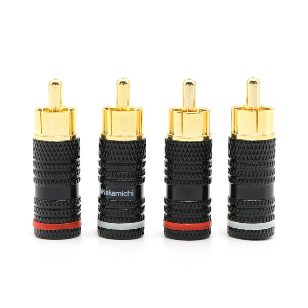 4 шт. Hi-end Nakamichi 24K позолоченный Аудио разъем RCA аудио штекер | Электроника