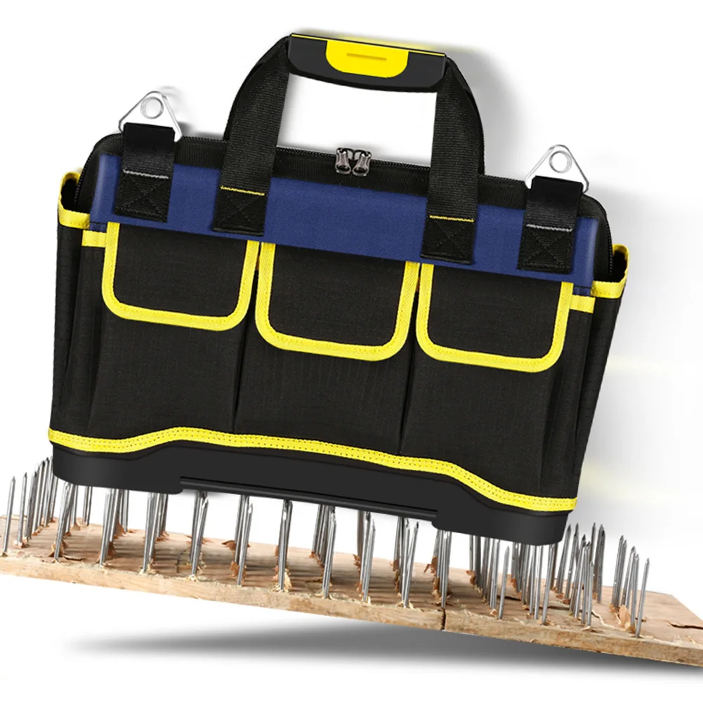 Купить Органайзер с ручкой и плоской основой, объемная холщовая ткань, для ремонта автомобиля, с несколькими карманами, фотостойкая сумка для хран...