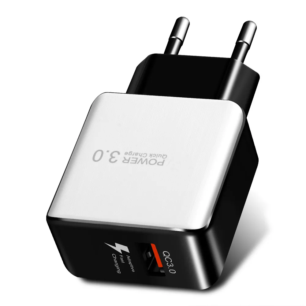 Быстрая зарядка 3,0 зарядное устройство для мобильного телефона USB дорожное настенное зарядное устройство адаптер умная Быстрая зарядка для iPhone 7 samsung Galaxy S8 Xiaomi