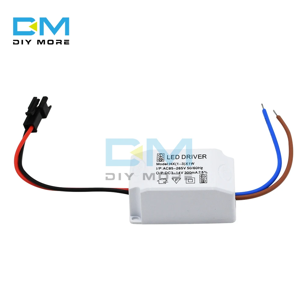 1X AC 85V 265V к DC 2V 12V светодиодный электронный трансформатор драйвер питания 3X1W|dc