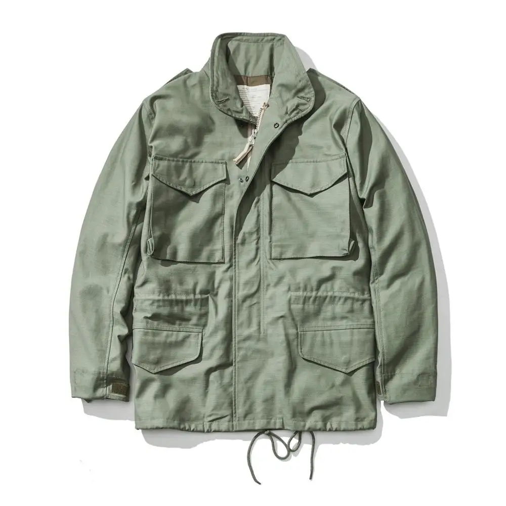 

US Army A.C.E. The 1966 M65 Replica Field Trench Coat Camouflage Military Jacket Winter Long Outwear