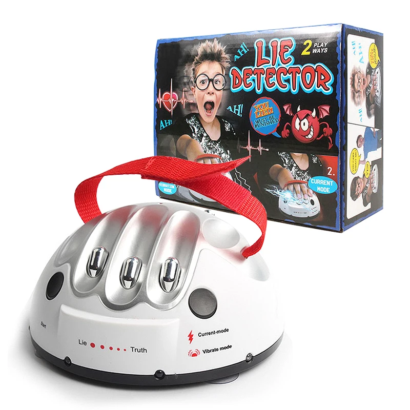 

Tricky Lie Detector Shocking Liar Funny Adjustable Adult Polygraph Test Micro Electric Shock Truth Party Game Consoles Toy Gifts