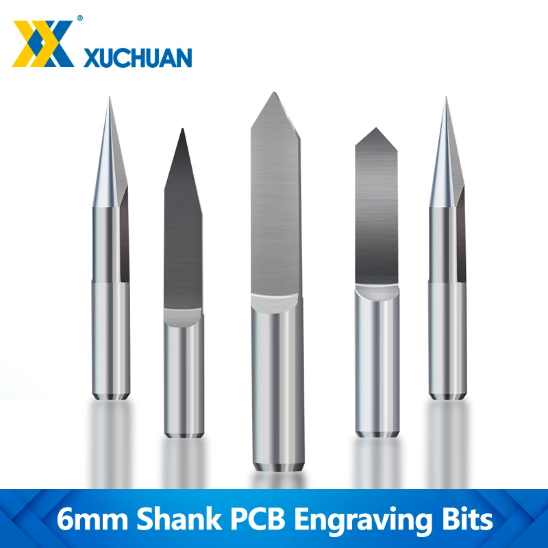 Гравировальное долото для печатной платы 1 шт. 6 мм хвостовик карбидная фреза с
