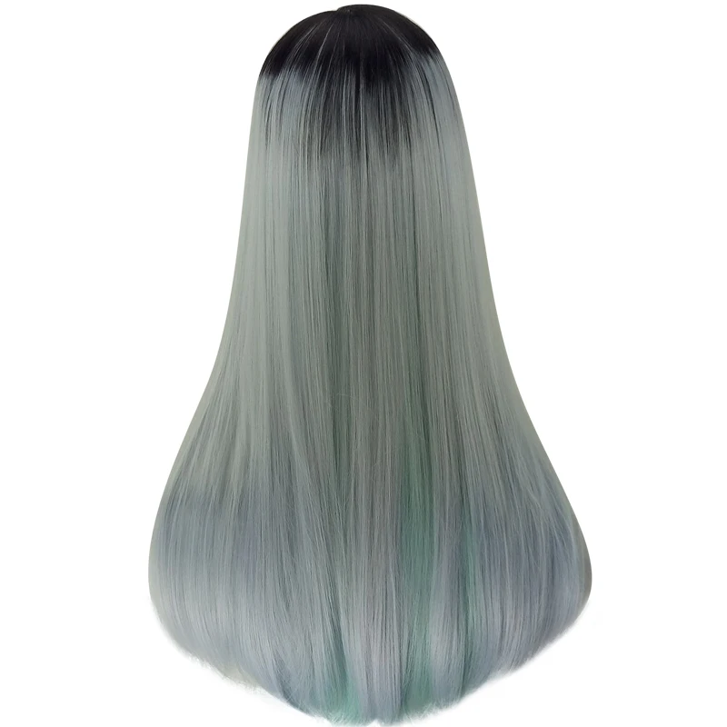 HAIRJOY оранжевый зеленый костюм вечерние косплей парик 100 см длинные прямые синтетические волосы парики 15 цветов