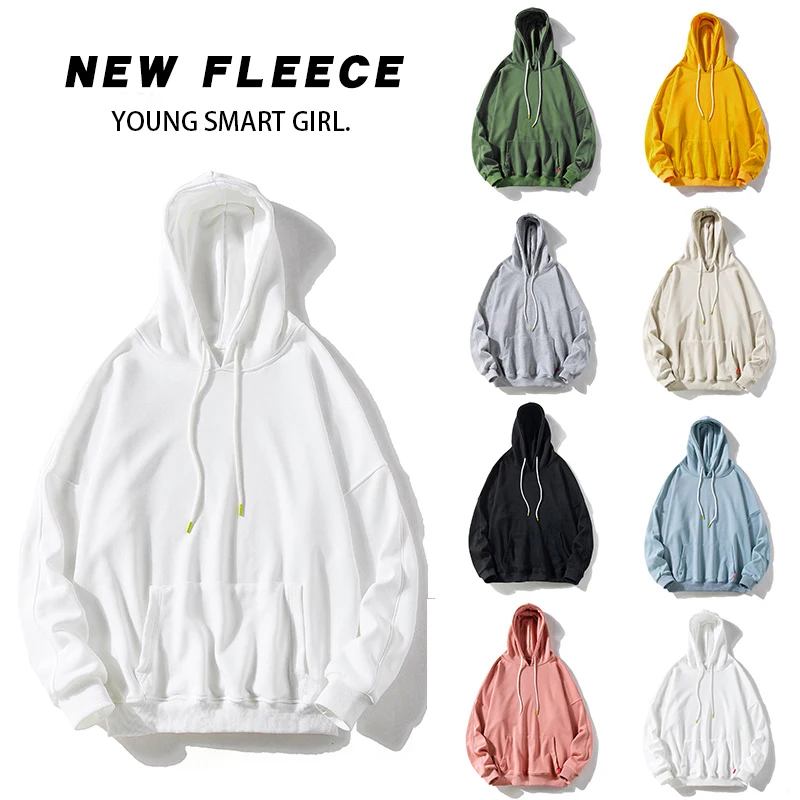 Осенняя и зимняя новая Женская толстовка с капюшоном длинными рукавами Желтая