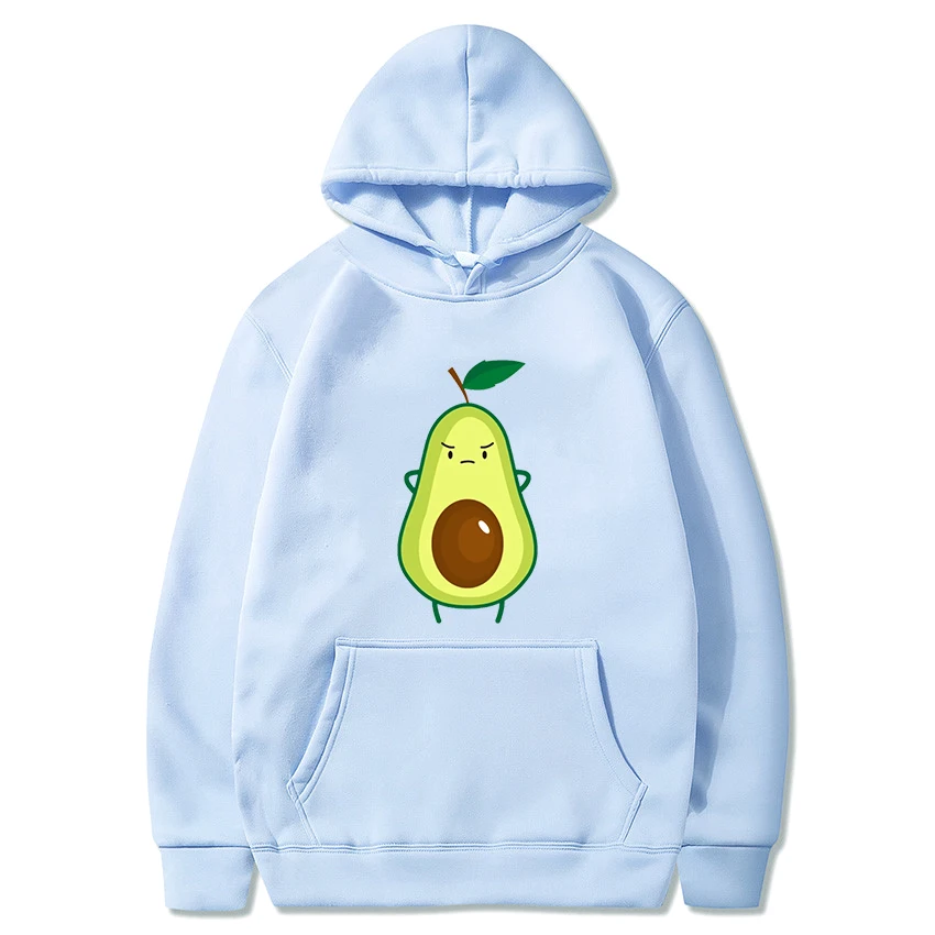 

Avocado Funny Cartoon Print Hoody Women Casual Fashion Sweatshirts Kpop Women'S Clothing Loose Fleece Hoodies Female Streetwear