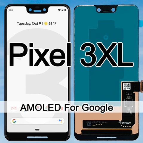 ЖК-дисплей Amoled для Google Pixel 3XL, сенсорный дигитайзер для Google Pixel 3 XL, Замена ЖК-экрана, ремонт