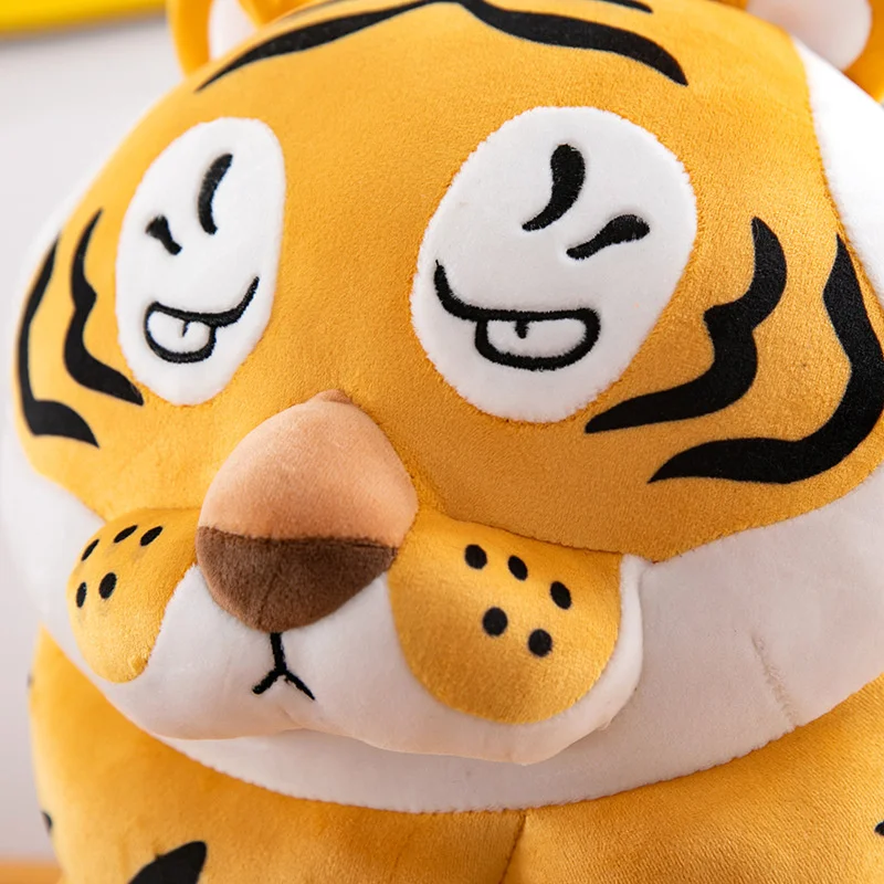 40/50/60cm Fat Round Tiger Pillow Doll Stuffed Super Soft Plush Forest Animal Toy High Quality Home Decor Xmas Gift For Kids - купить по