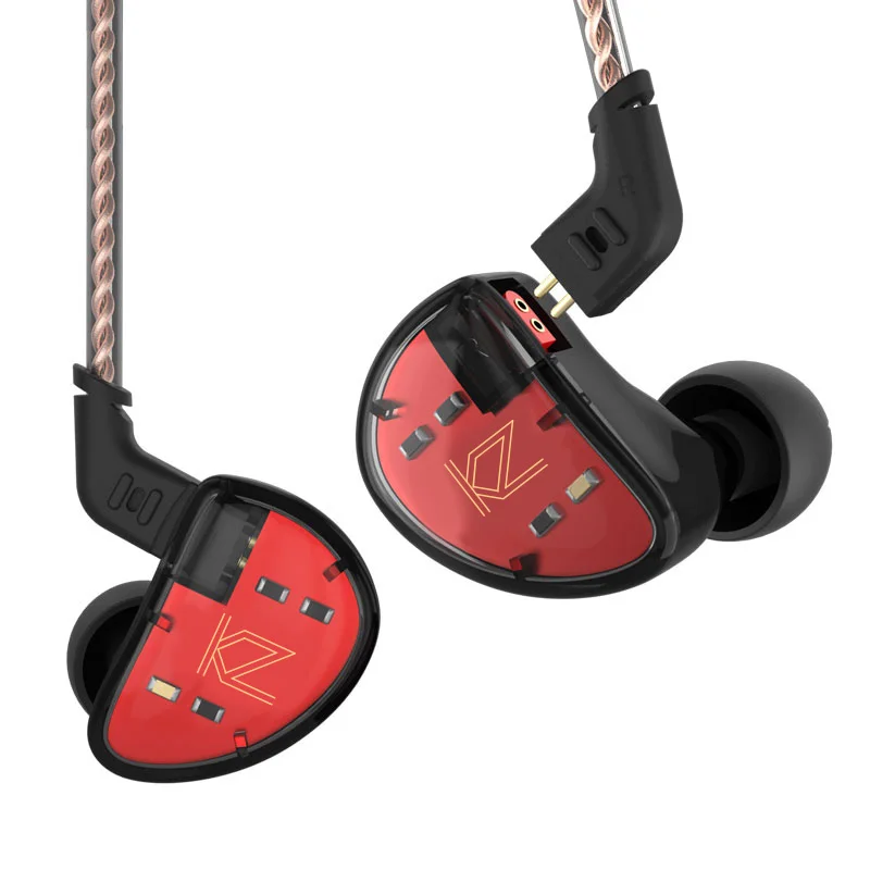 

KZ AS10 5BA In Ear Earphone Headset 5 Balanced Armature Driver Monitor Earphone Earbuds with 0.75mm 2 pin Cable BA10