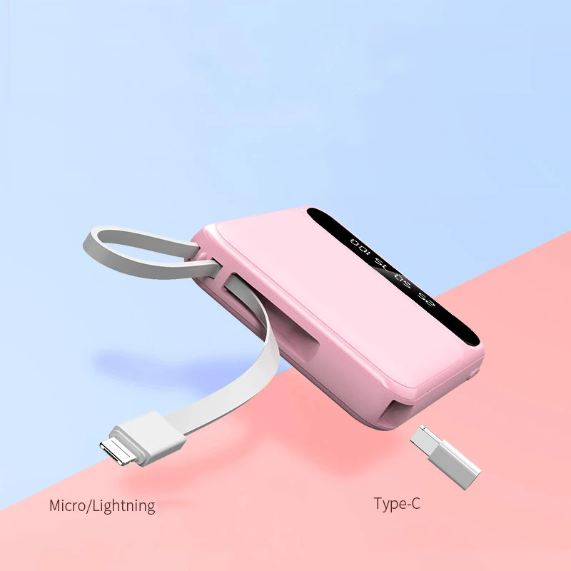 Мини Внешний аккумулятор 30000 мАч Зарядное устройство USB порт Мобильный телефон