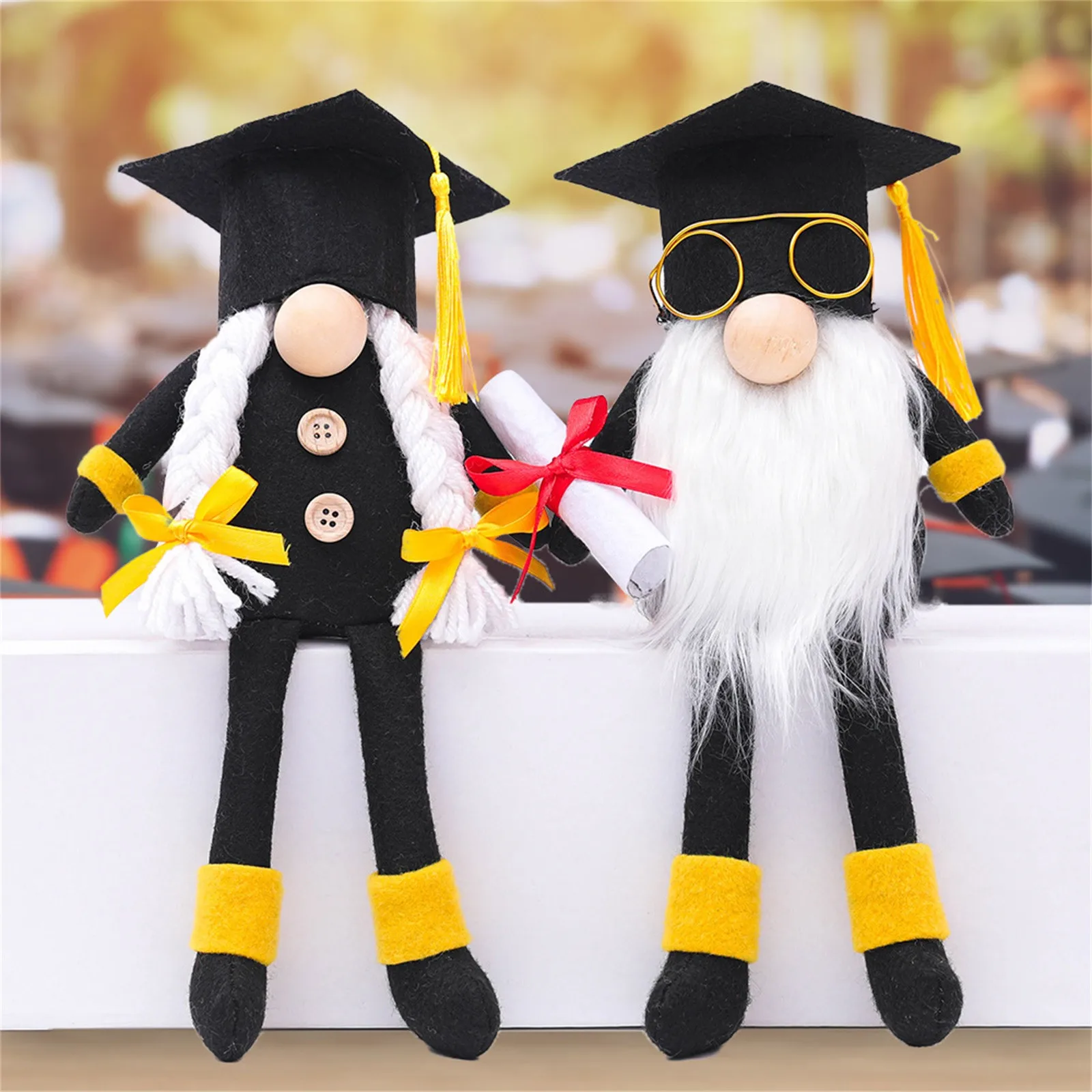 

Faceless Graduation Gnomes Dolls For Graduation Season Ornaments Gifts Graduation Ceremony Party Indoor Decoration Home Decor