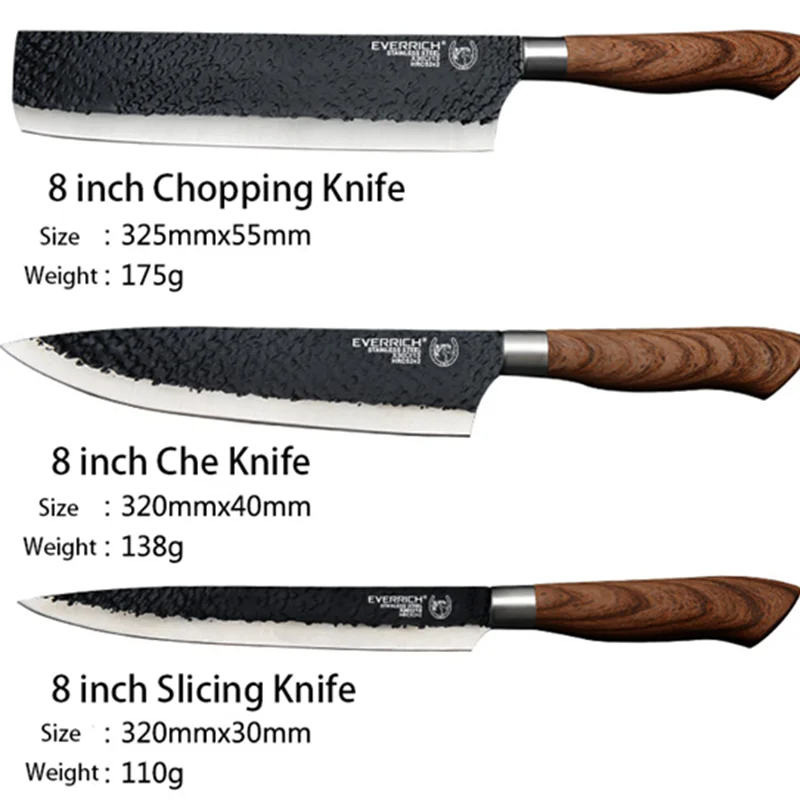 

Stainless Steel Kitchen Knives Set Tools Forged Kitchen Knife Scissors Ceramic Peeler Chef Slicer Nakiri Paring Knife Gift Case