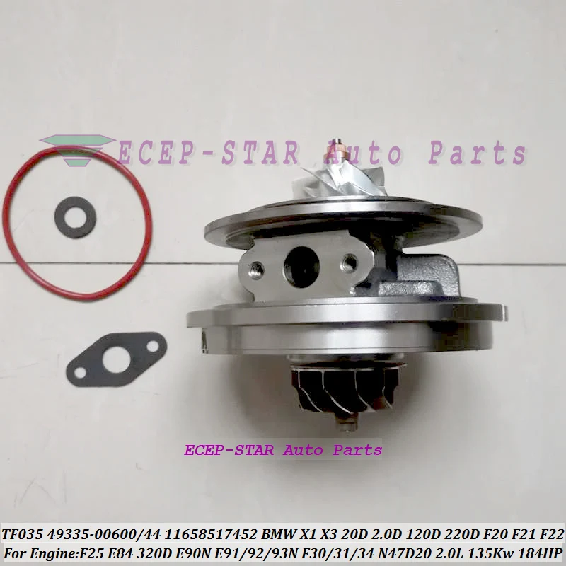 Турбокартридж CHRA TF035 49335-00600 49335-00644 11658517452 Ядро турбонаддува для BMW X1 X3 20D 2.0D F25 E84 135