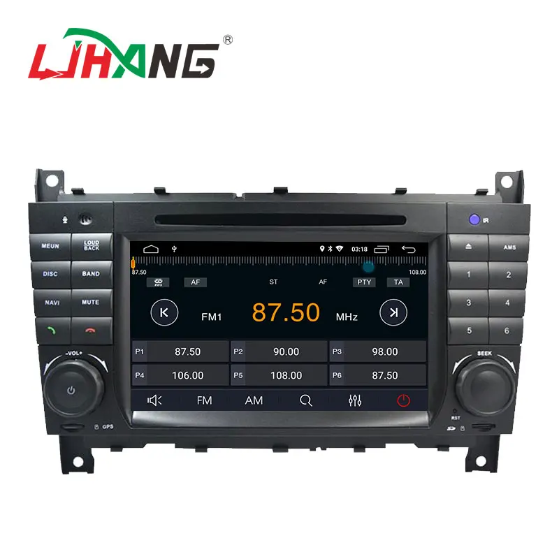 LJHANG 2 Din Android 10 Автомобильный DVD плеер для Mercedes Benz/W203 W209 W219 W169 A160 C180 C200 C230 C240 CLK200 CLK22 WI