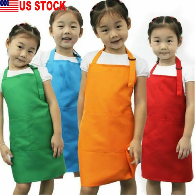 Детский фартук с передним карманом для мальчиков и девочек | Дом сад