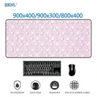 Банни персонализированный коврик для мыши, аксессуары для игр, солнечные кролики, коврик для мыши, геймерский розовый коврик, компьютерный Настольный коврик, ковер, 900x400