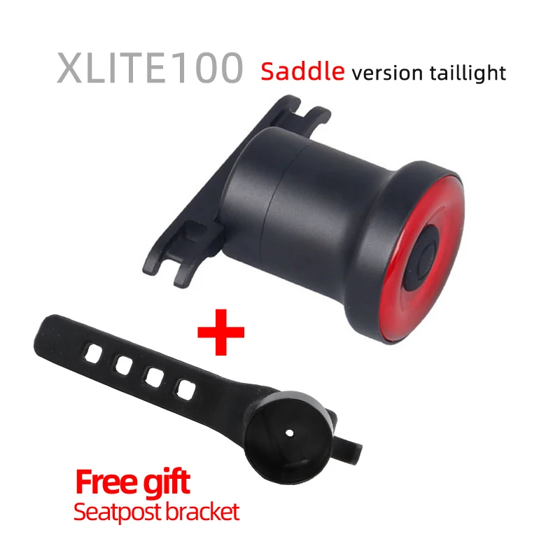 Xlite100 велосипедные задние фонари с интеллектуальным датчиком, тормозные огни ENFITNIX, usb, для шоссейного велосипеда, MTB, задние фонари и Кронштейн номерного знака