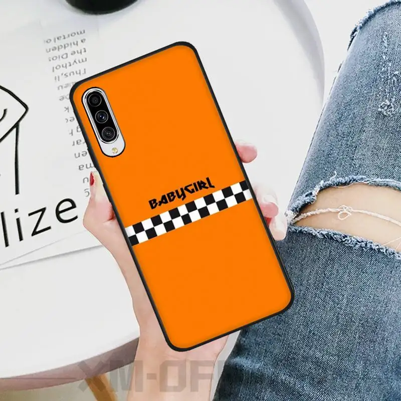 BaweiTE Lattice Stripe Alphabet fashion DIY Luxury Phone Case For Samsung A10 20 30 40 50 70 10S 20S 2 Core C8 A30S A50S | Мобильные