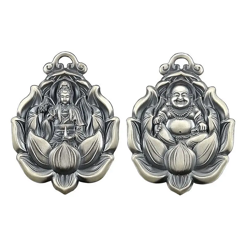 Новинка гуанинь Лотос Maitreya Будда твердый кулон переводное счастливое удачу и зло
