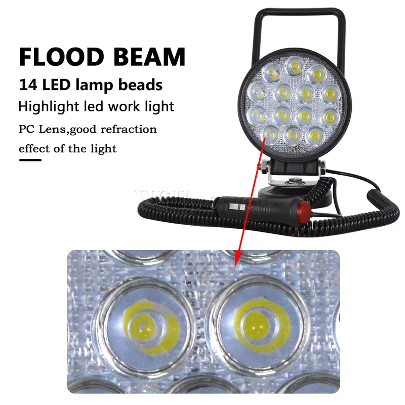 Внедорожник 4 дюйма портативный светильник рабочего света с магнитным