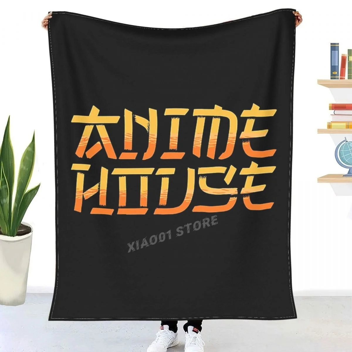 

Anime House Throw Blanket Sherpa Blanket Bedding soft Blankets