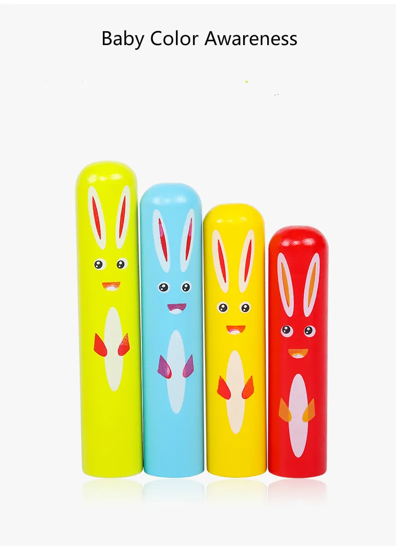 Новый Кролик прыгающая палка игрушка деревянные игрушки дети Обучающие раннее