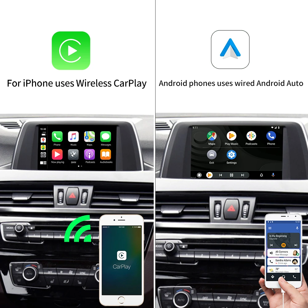 Декодер Carlinkit 2 0 CarPlay Android для BMW CIC система 2010-2013 Серия 1 F20 F21 F23 F22 F45 XI X2
