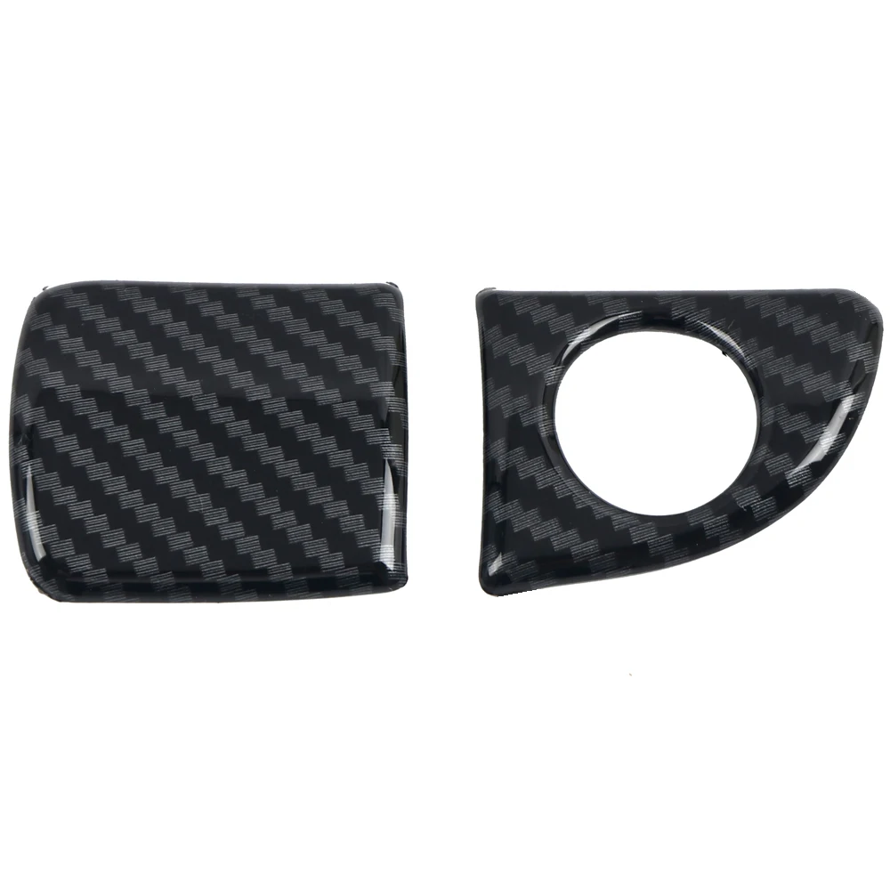 

LHD! Car Accessories for Dodge Charger 2011-2020 ABS Carbon Fiber Interior Front Glove Box Handle Cover Trim 2pcs Styling