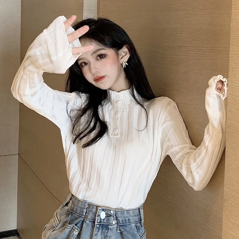 Женское осенне-зимнее пальто с высоким воротником и свитером внутри 2021 черный