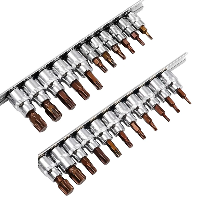 

Hexagonal Plum Blossom Bit Socket Tool Set Short Screwdriver Bit Hex Shank Set 896B