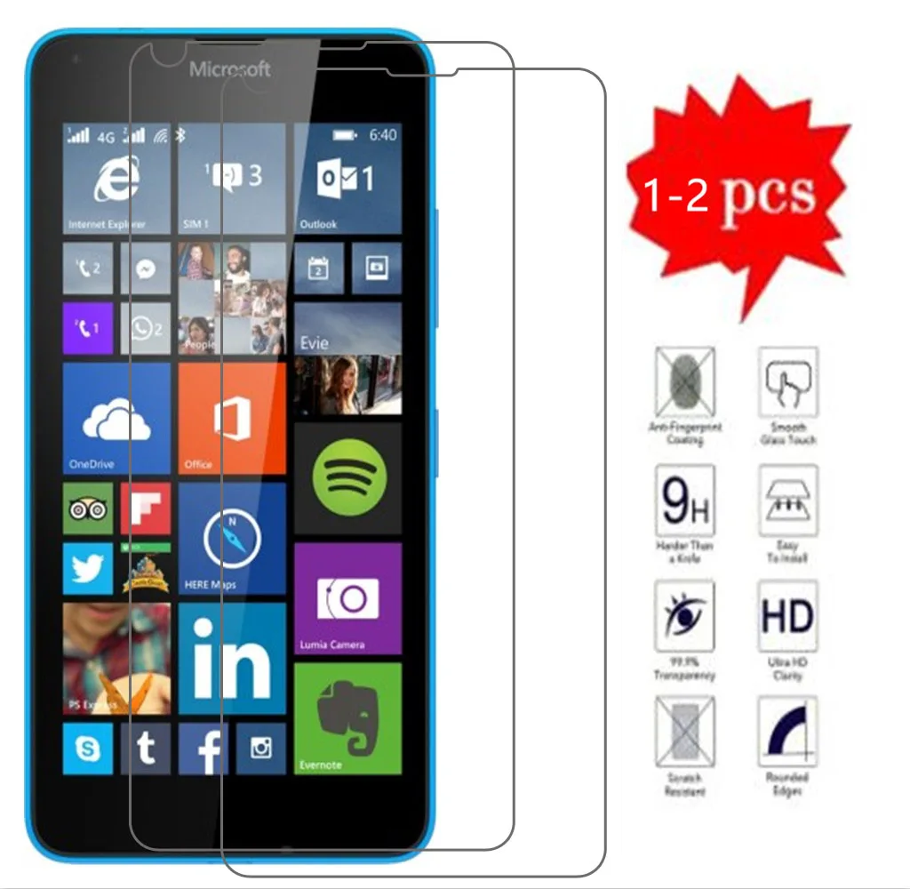 

Ультратонкое закаленное защитное стекло 0,26 мм для Nokia Microsoft Lumia 640 XL 640XL N640XL Dual Sim