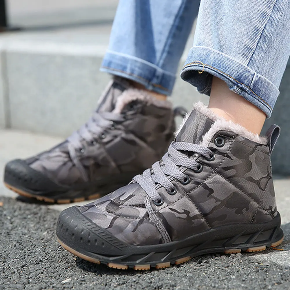 

Hot Selling Warm Shoes Winter Boots Warm Padded Winter Shoes Kids Girls Boys Snow Boots Adult Warm Plush Boots -B5