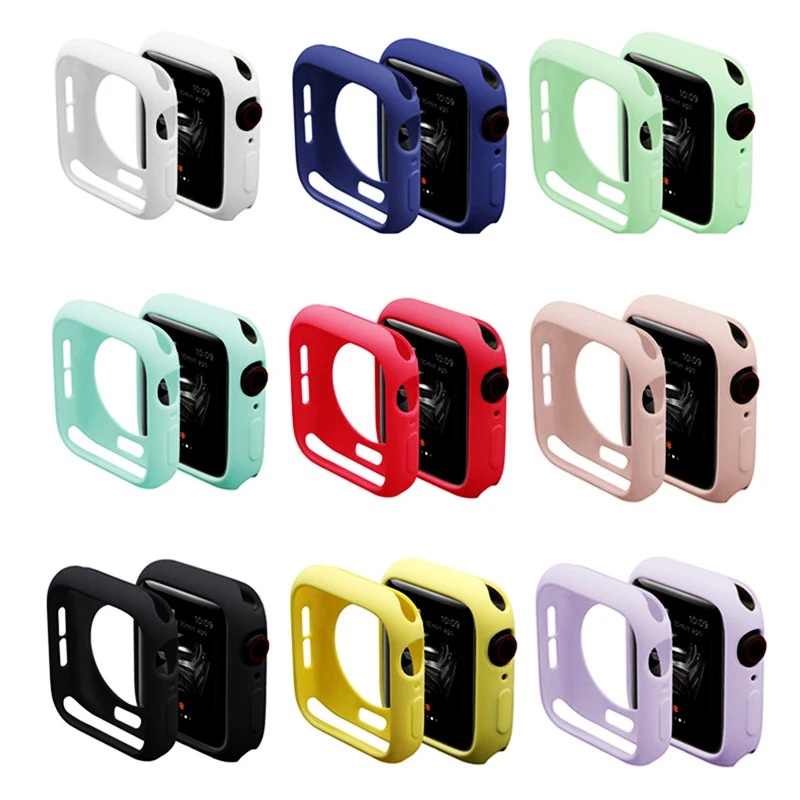 Чехол для часов Apple watch чехол 4 5 44 мм 40 42 38 iWatch 5/4/3/2/1 Защита бампера устойчивый к