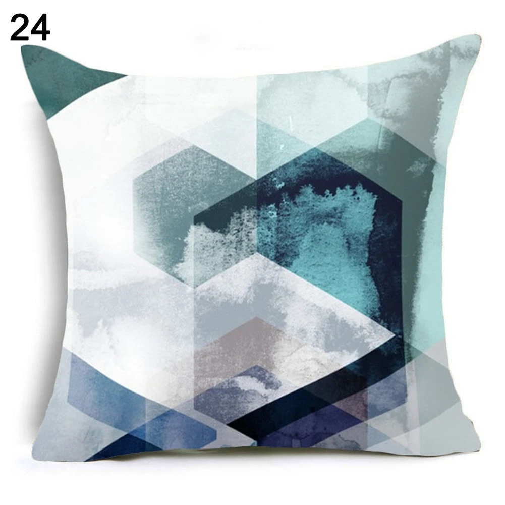 Декоративные наволочки с буквенным цветочным геометрическим рисунком чехол для