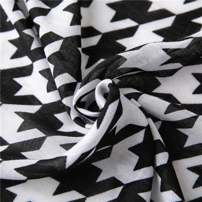 

2020 Brand Cotton And Linen Scarfs Houndstooth Winter Women Hijab National Scarf Bandana Women Shawl Pashmina Poncho Scarves