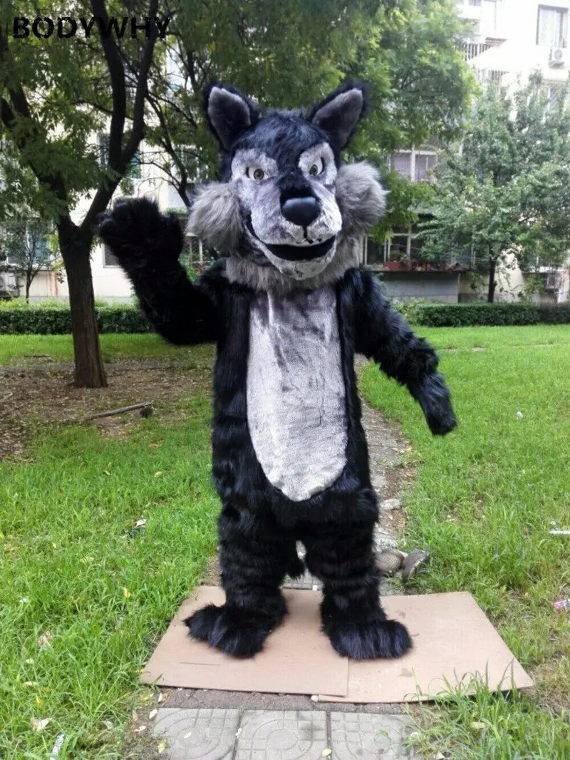 

2020 Dog Wolf High-quality Mascot Costume Handmade Suits Cosplay Party Dress Outfits Clothing Ad Promotion Carnival