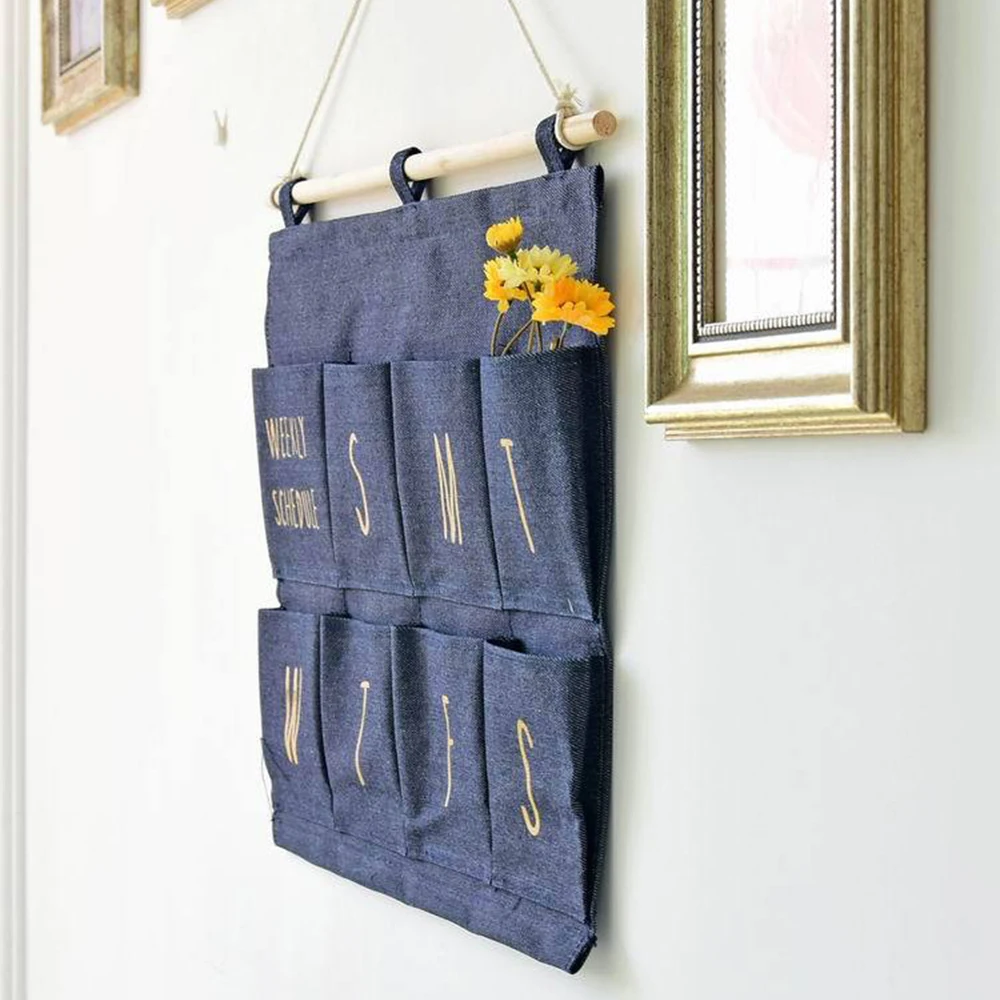 Модные креативные украшения для гостиной настенные подвесные сумки хранения